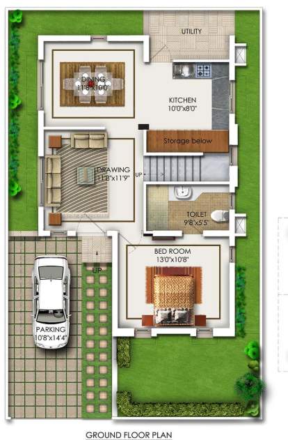 kanopy lotus Floor Plan Ground Floor Plan