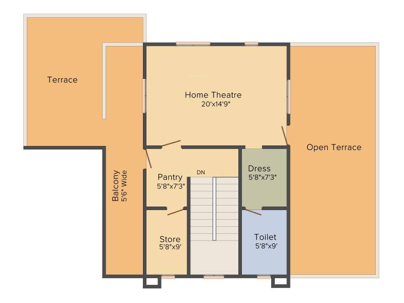 Aparna Constructions HillPark Gardenia 4BHK+5T (3,860 sq ft) + Servant Room