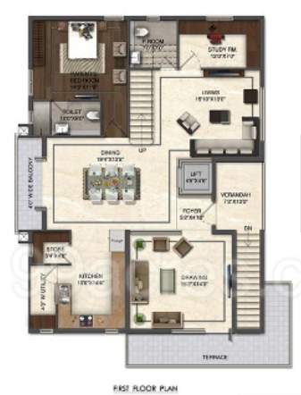  hill park gardenia Floor Plan First Floor Plan