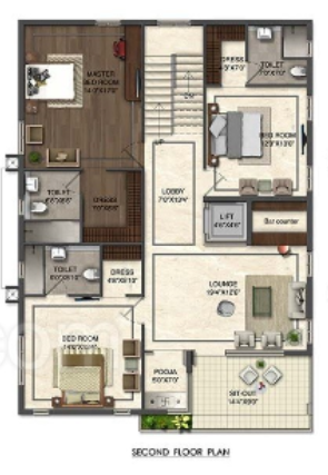  hill park gardenia Floor Plan Second Floor Plan