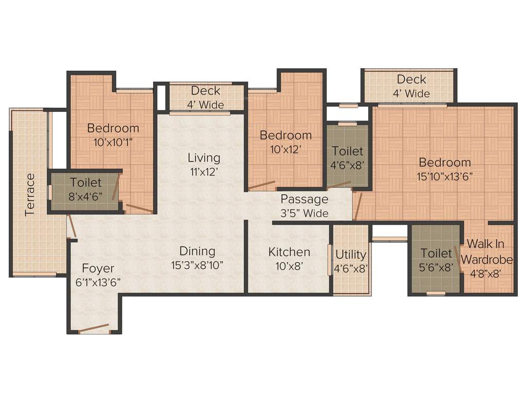 Emami City (3BHK+3T (1,928 sq ft) 1928 sq ft)