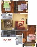 Team Autumn (3BHK+2T (1,424 sq ft) 1424 sq ft) Team Autumn (3BHK+2T (1,424 sq ft) 1424 sq ft)