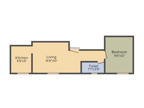 GK Sri Sai Vishnu (1BHK+1T (564 sq ft) 564 sq ft)