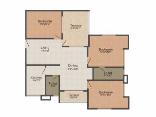 Anila Live Gagan (3BHK+2T (1,353 sq ft) 1353 sq ft) Anila Live Gagan (3BHK+2T (1,353 sq ft) 1353 sq ft)