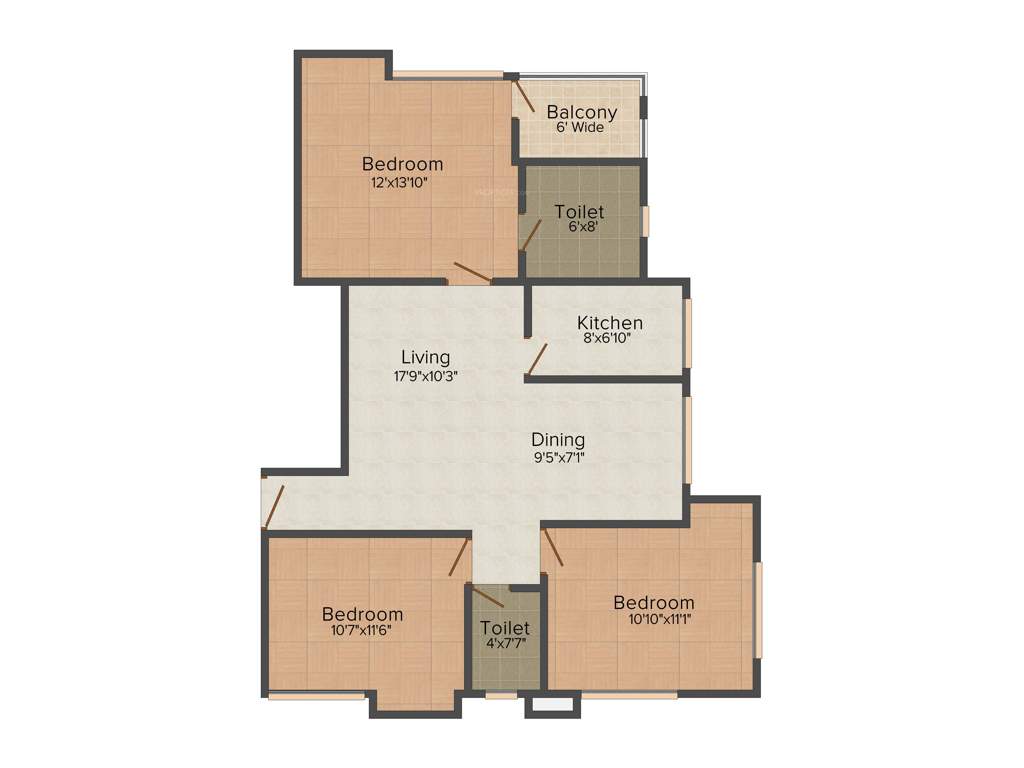 Anila Live Gagan (3BHK+2T (1,494 sq ft) 1494 sq ft)