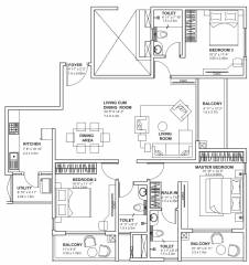 Godrej Avenues (3BHK+3T (1,711 sq ft) 1711 sq ft)