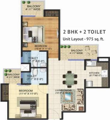 Amrapali Adarsh Awas Yojna (2BHK+2T (975 sq ft) 975 sq ft) Amrapali Adarsh Awas Yojna (2BHK+2T (975 sq ft) 975 sq ft)