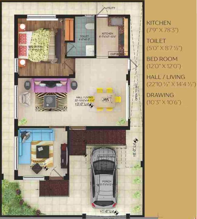 City Golden Villas (3BHK+3T (1,920 sq ft) 1920 sq ft)