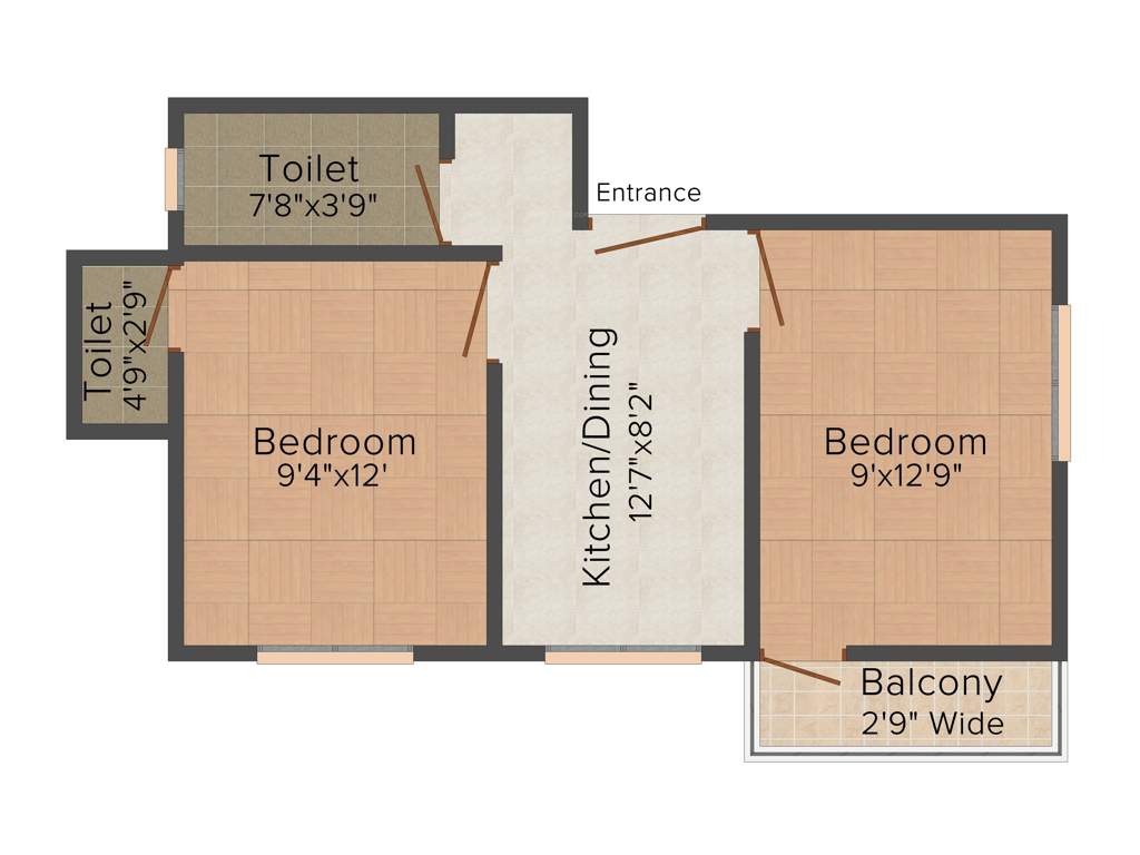 Peess Con IndiaReality Pvt Ltd 323 Brahmapur (2BHK+1T (650 sq ft) 650 sq ft)