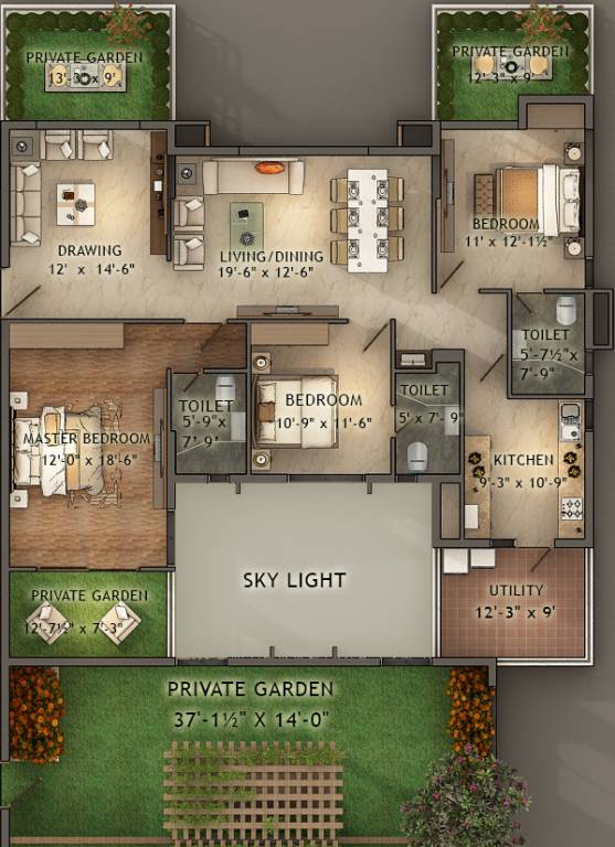 Northstar District 1 (3BHK+3T (2,292 sq ft) 2292 sq ft) Northstar District 1 (3BHK+3T (2,292 sq ft) 2292 sq ft)