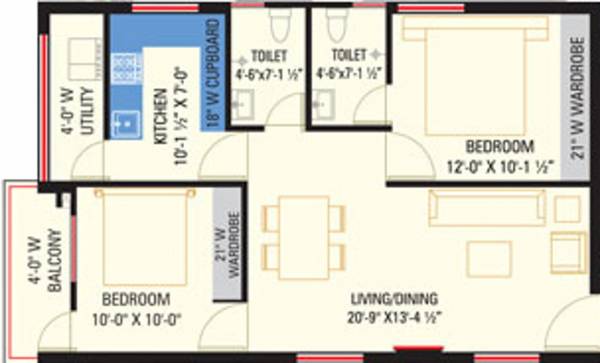 MVV Srinivasa Nilayam (2BHK+2T (954 sq ft) 954 sq ft) MVV Srinivasa Nilayam (2BHK+2T (954 sq ft) 954 sq ft)