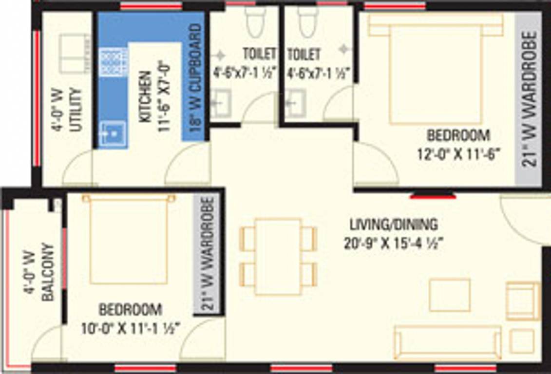 MVV Srinivasa Nilayam (2BHK+2T (1,062 sq ft) 1062 sq ft) MVV Srinivasa Nilayam (2BHK+2T (1,062 sq ft) 1062 sq ft)