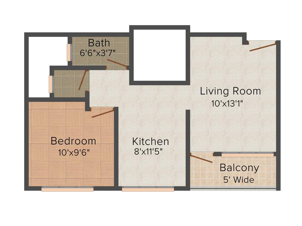 Nerkar Ganesh Landmark (1BHK+1T (578 sq ft) 578 sq ft)