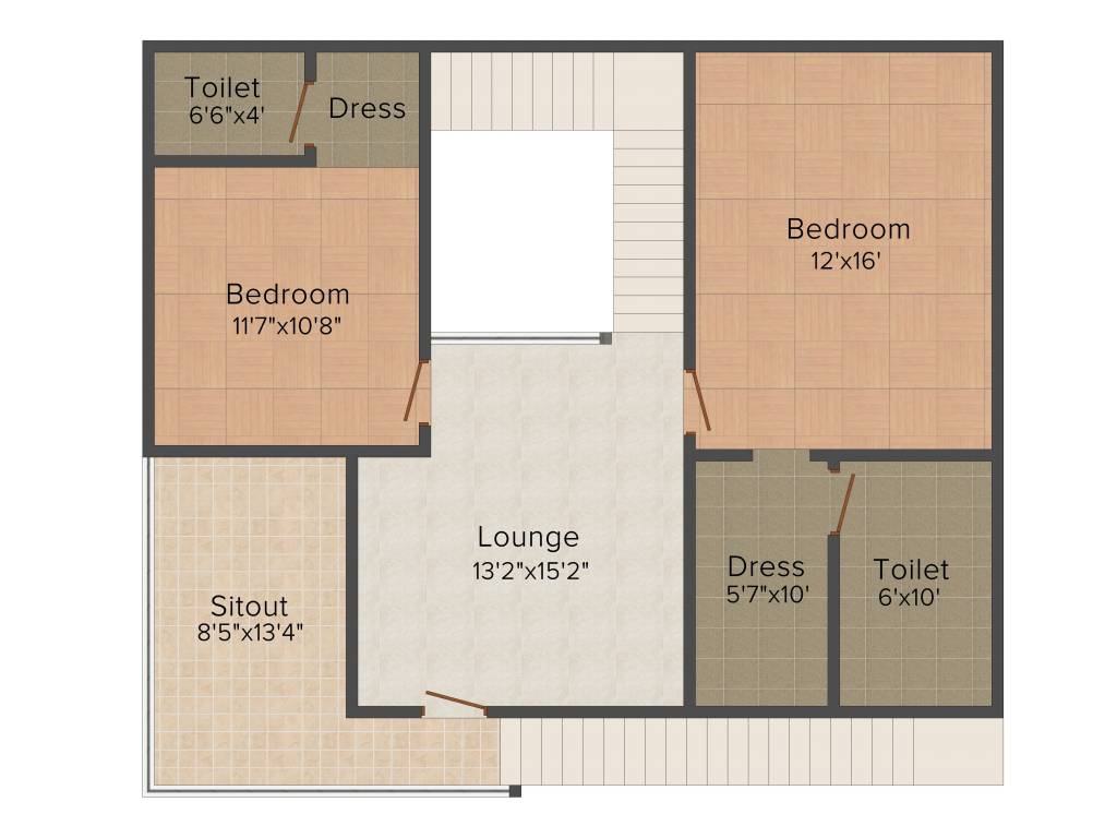 Praneeth Pranav Orchids (3BHK+3T (2,165 sq ft) 2165 sq ft)