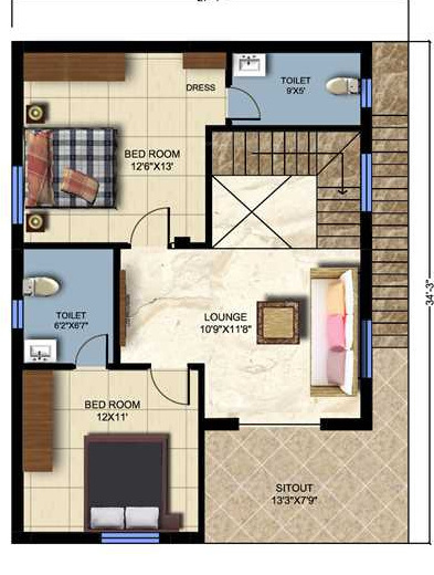 Second Floor Plan pranav panorama Floor Plan Second Floor Plan