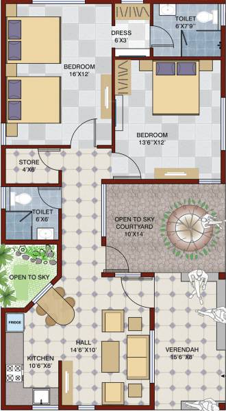 Modi Serene Farms (2BHK+2T (1,000 sq ft) 1000 sq ft)