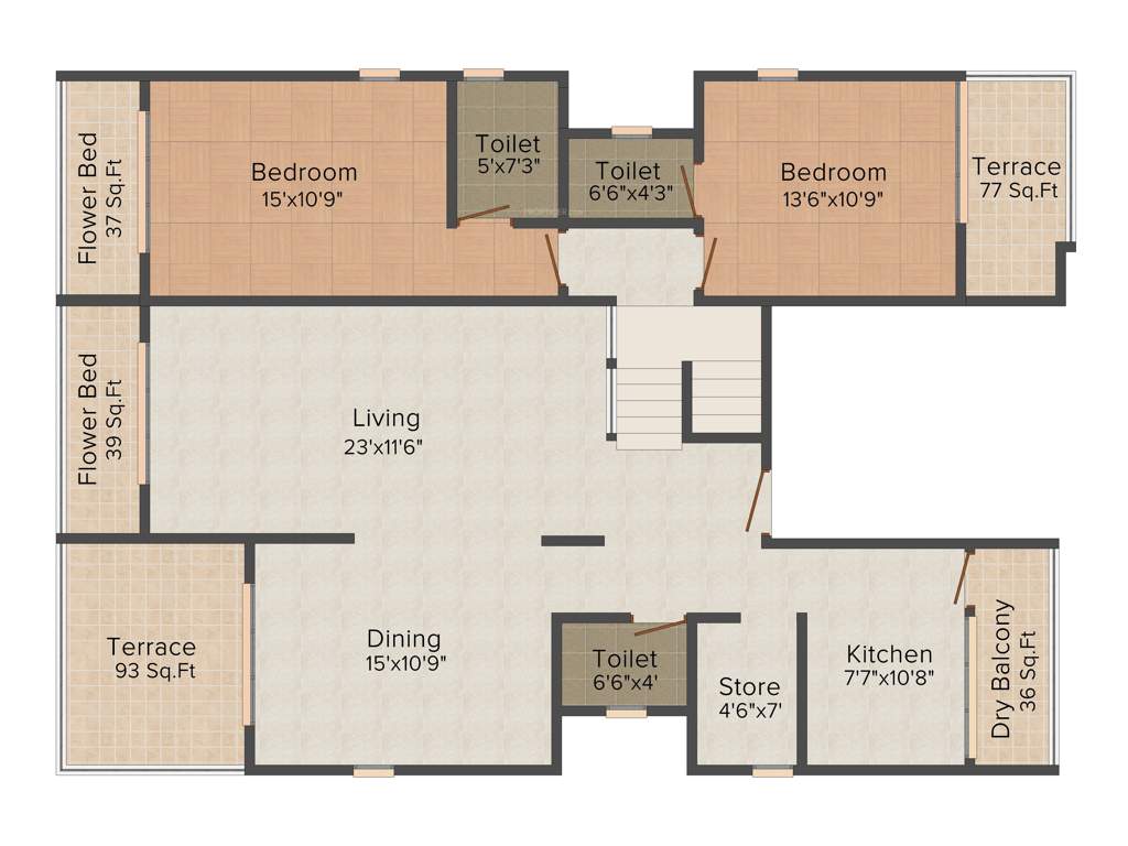Assets Kanyakumari Heights (4BHK+3T (1,813 sq ft) 1813 sq ft)