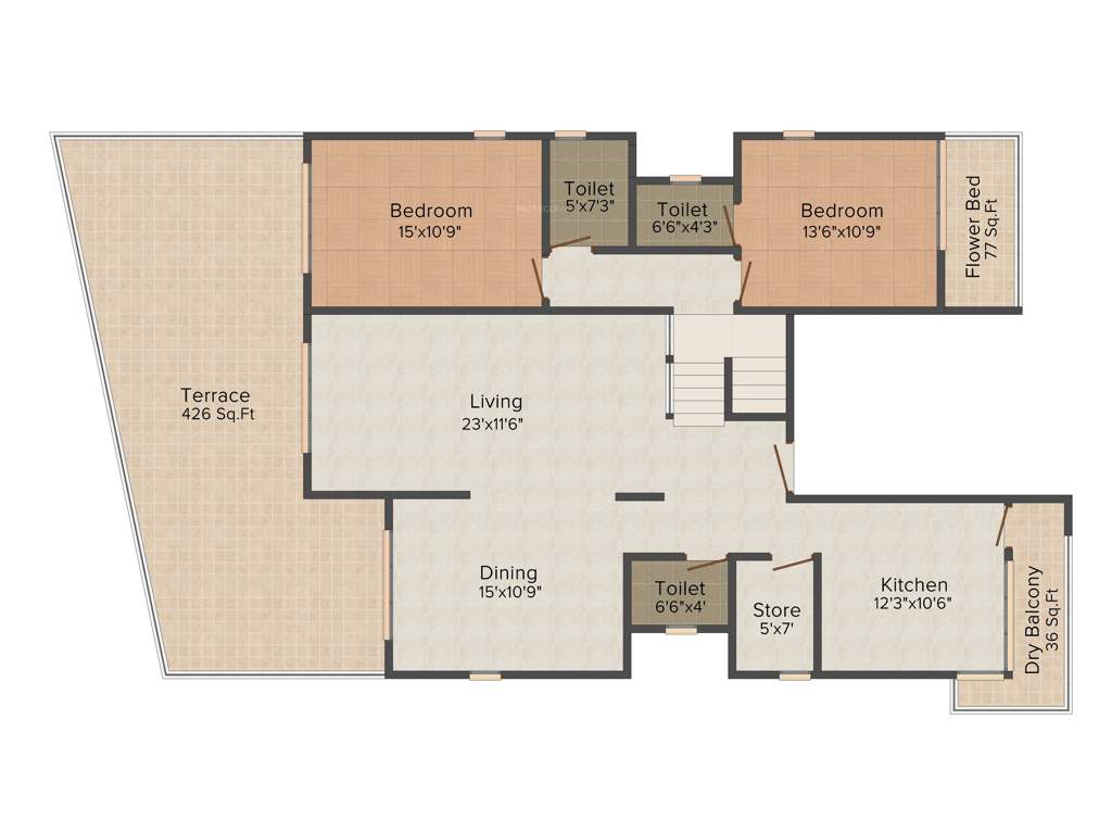 Assets Kanyakumari Heights (4BHK+3T (2,097 sq ft) 2097 sq ft)