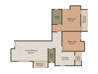 Abhinitha Vikas Vibhav (2BHK+2T (1,055 sq ft) 1055 sq ft) Abhinitha Vikas Vibhav (2BHK+2T (1,055 sq ft) 1055 sq ft)