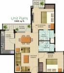 Ansal Greenfield Residencia (2BHK+2T (1,089 sq ft) 1089 sq ft)