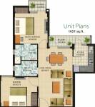 Ansal Greenfield Residencia (2BHK+2T (1,057 sq ft) 1057 sq ft)