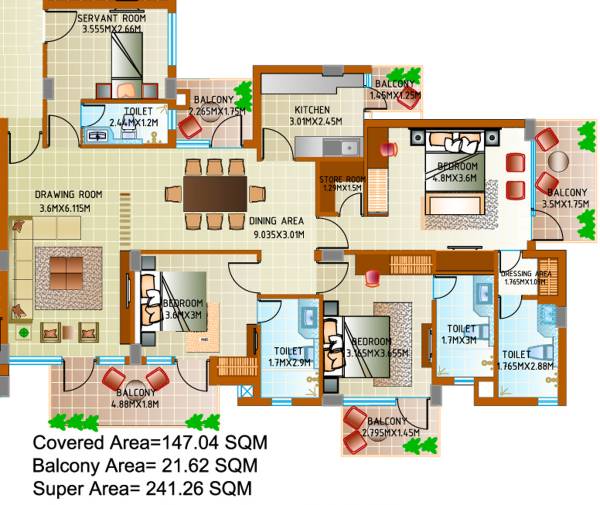 CGHS Jal Vihar Welfare Society (3BHK+3T (2,597 sq ft) + Servant Room 2597 sq ft)