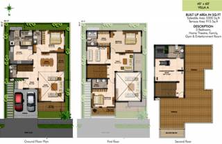 Fortune Hestia (3BHK+4T (3,300 sq ft) + Servant Room 3300 sq ft)