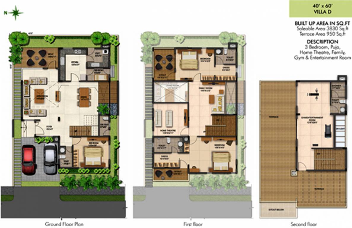 Fortune Hestia (3BHK+4T (3,830 sq ft) + Servant Room 3830 sq ft) Fortune Hestia (3BHK+4T (3,830 sq ft) + Servant Room 3830 sq ft)