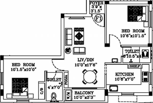 AA Construction Jayam Flats (2BHK+2T (820 sq ft) 820 sq ft) AA Construction Jayam Flats (2BHK+2T (820 sq ft) 820 sq ft)