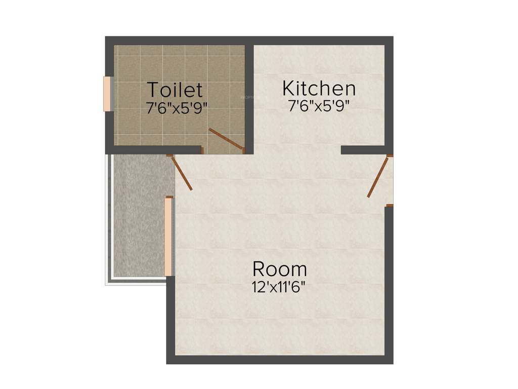 Natures Sai Residency 2 (1BHK+1T (400 sq ft) 400 sq ft)