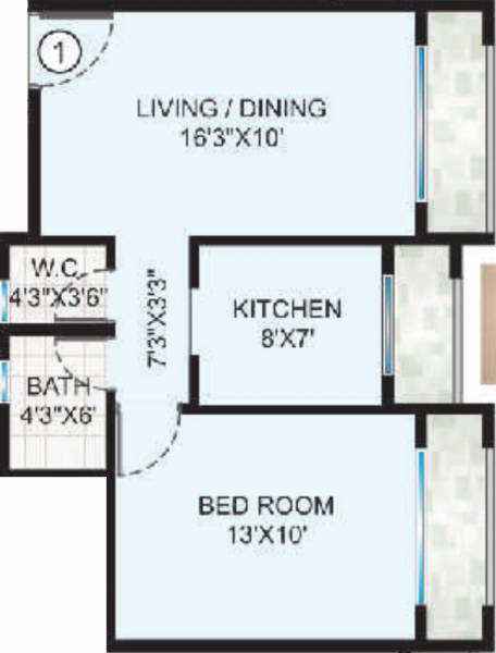Riddhi Siddhi Greens (1BHK+1T (595 sq ft) 595 sq ft) Riddhi Siddhi Greens (1BHK+1T (595 sq ft) 595 sq ft)