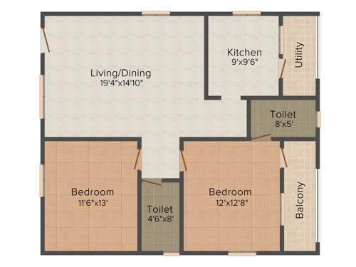 Manisha Petals (2BHK+2T (1,200 sq ft) 1200 sq ft) Manisha Petals (2BHK+2T (1,200 sq ft) 1200 sq ft)