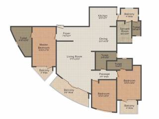 Raheja Vedas (3BHK+3T (4,559 sq ft) + Servant Room 4559 sq ft)