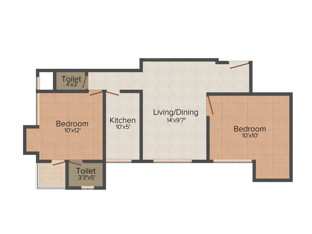 Yahvi (2BHK+2T (941 sq ft) 941 sq ft)