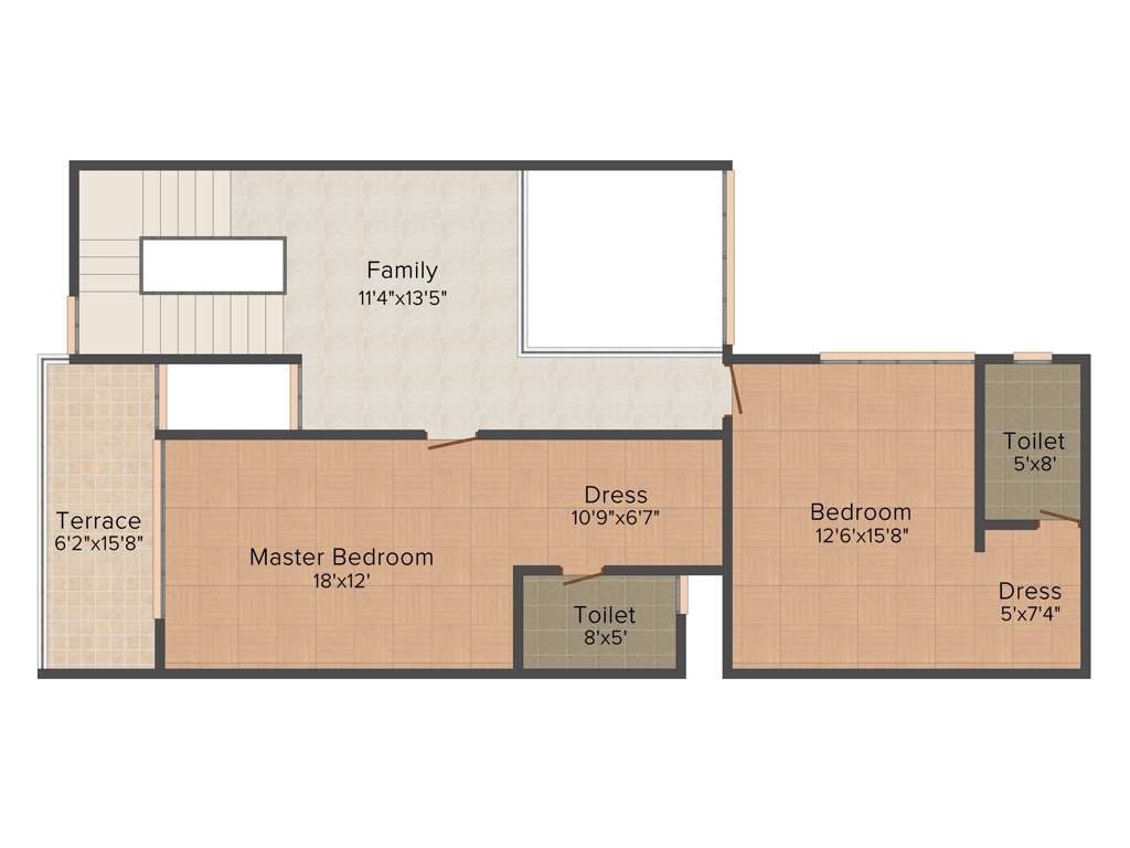Mantri Courtyard (3BHK+4T (2,480 sq ft) + Servant Room 2480 sq ft)