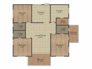 Aditya Capitol Heights (3BHK+3T (2,150 sq ft) 2150 sq ft)