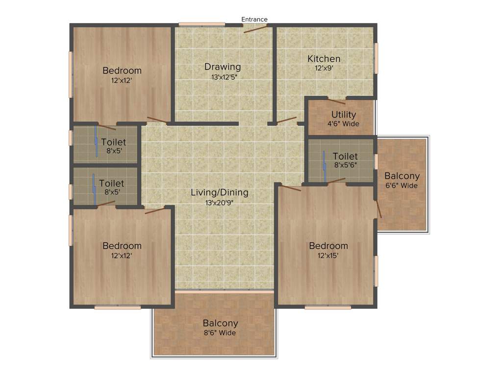 Aditya Capitol Heights (3BHK+3T (2,150 sq ft) 2150 sq ft)