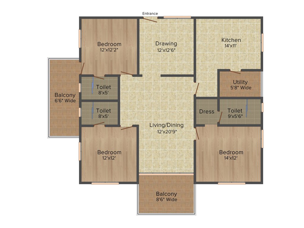 Aditya Capitol Heights (3BHK+3T (2,200 sq ft) 2200 sq ft)