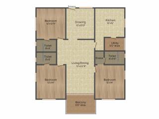 Aditya Capitol Heights (3BHK+3T (2,075 sq ft) 2075 sq ft)