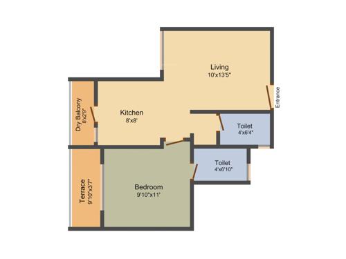 Shree Enterprises Rigel Enclave (1BHK+2T (600 sq ft) 600 sq ft) Shree Enterprises Rigel Enclave (1BHK+2T (600 sq ft) 600 sq ft)