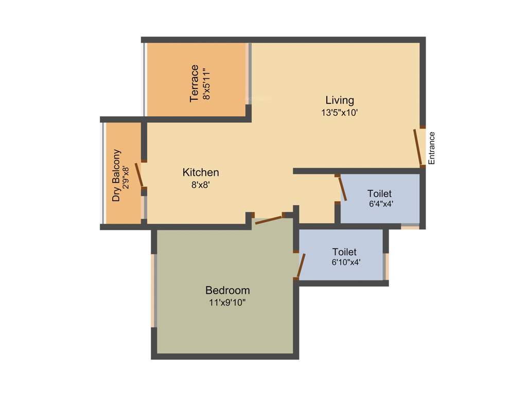 Shree Enterprises Rigel Enclave (1BHK+2T (615 sq ft) 615 sq ft)