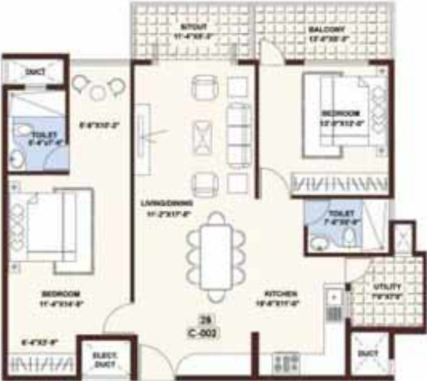 Uma Sree Dream World (2BHK+2T (1,395 sq ft) 1395 sq ft) Uma Sree Dream World (2BHK+2T (1,395 sq ft) 1395 sq ft)