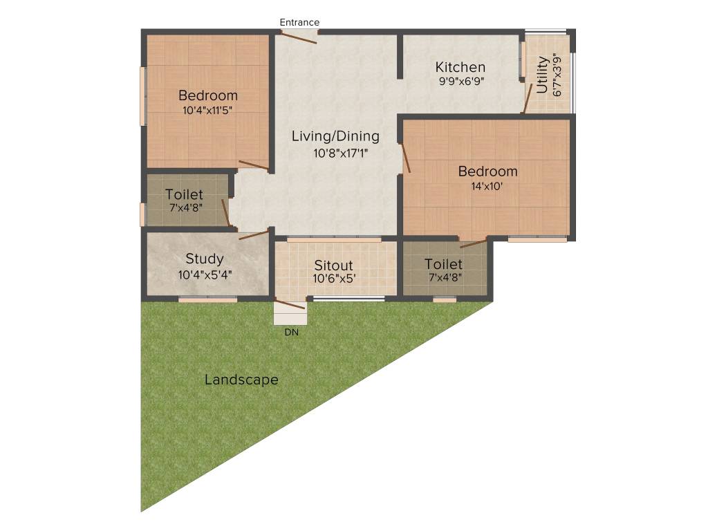 VijayaSri Eldorado (2BHK+2T (1,015 sq ft) + Study Room 1015 sq ft)