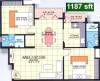 Springfield Oaks (2BHK+2T (1,187 sq ft) 1187 sq ft)
