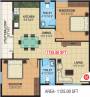 BM Rose Wood (2BHK+2T (1,125 sq ft) 1125 sq ft)