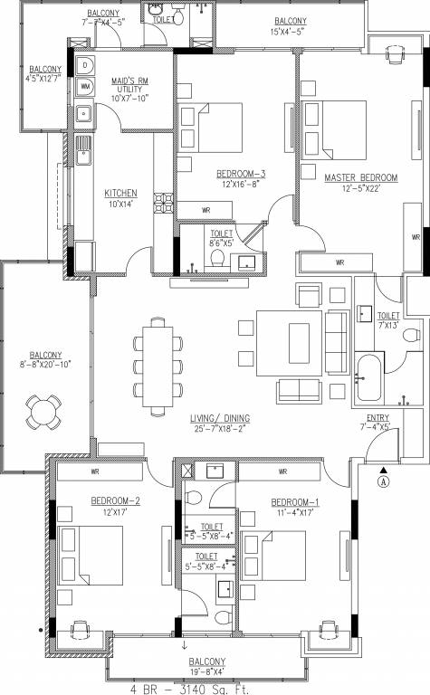 UKN Miraya Grant (4BHK+4T (3,140 sq ft) Servant Room 3140 sq ft) UKN Miraya Grant (4BHK+4T (3,140 sq ft) Servant Room 3140 sq ft)