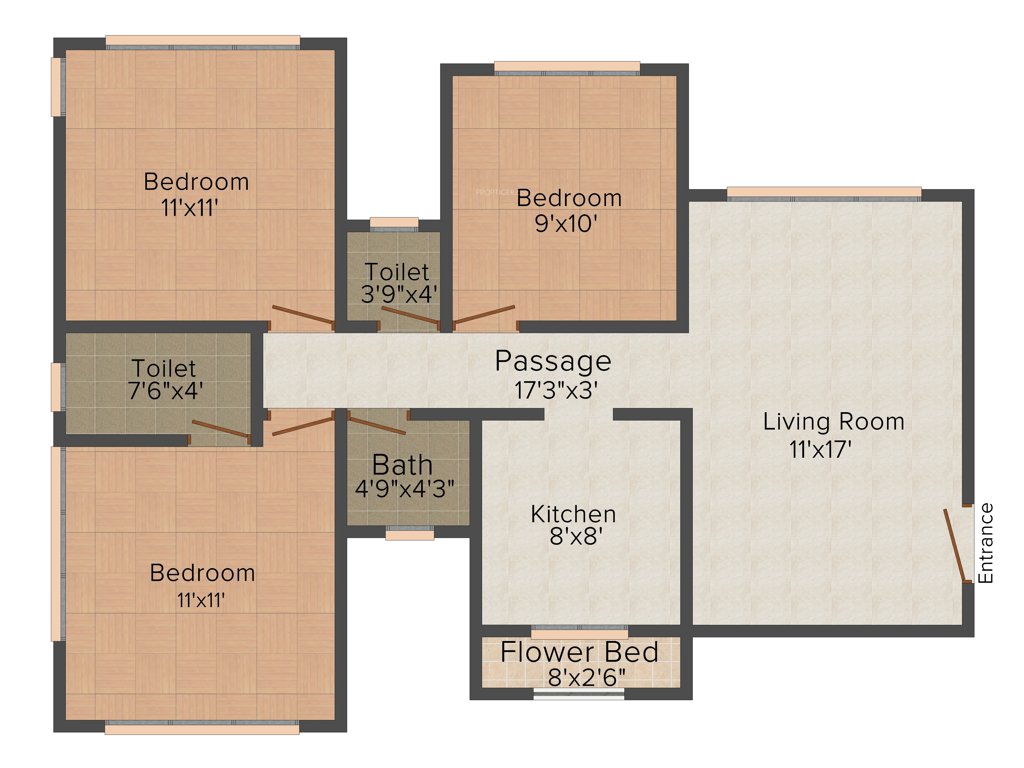 Relcon Om Malayagiri (3BHK+3T (716 sq ft) 716 sq ft)