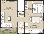 Liberty Saarthak Umang (1BHK+1T (674 sq ft) 674 sq ft)