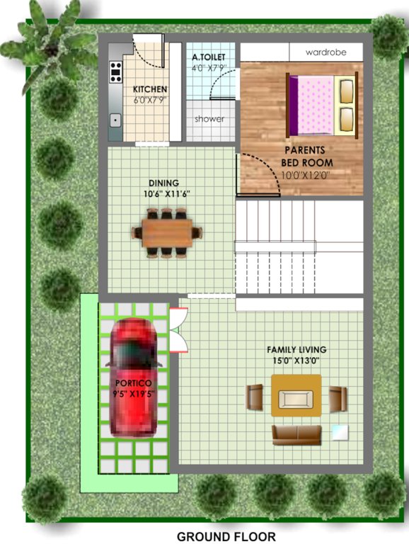  babas grandeur Floor Plan Ground Floor Plan