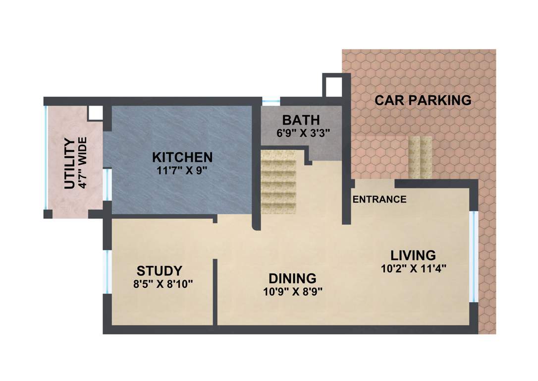TVS Emerald GreenAcres Villas (2BHK+3T (1,907 sq ft) + Study Room 1907 sq ft)